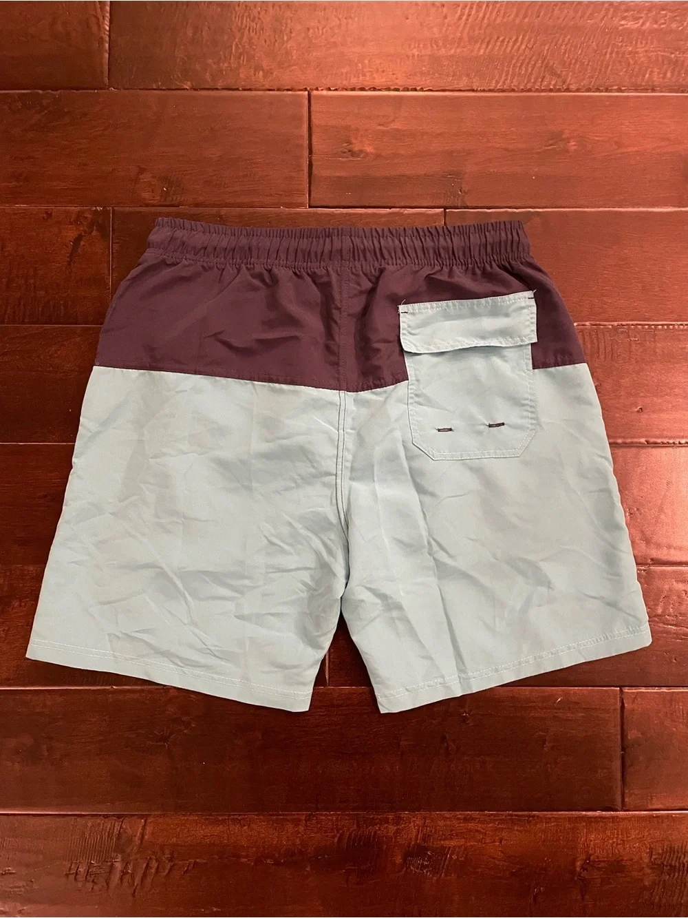 U.S. Polo Assn. Navy & Light Blue Swim Trunks